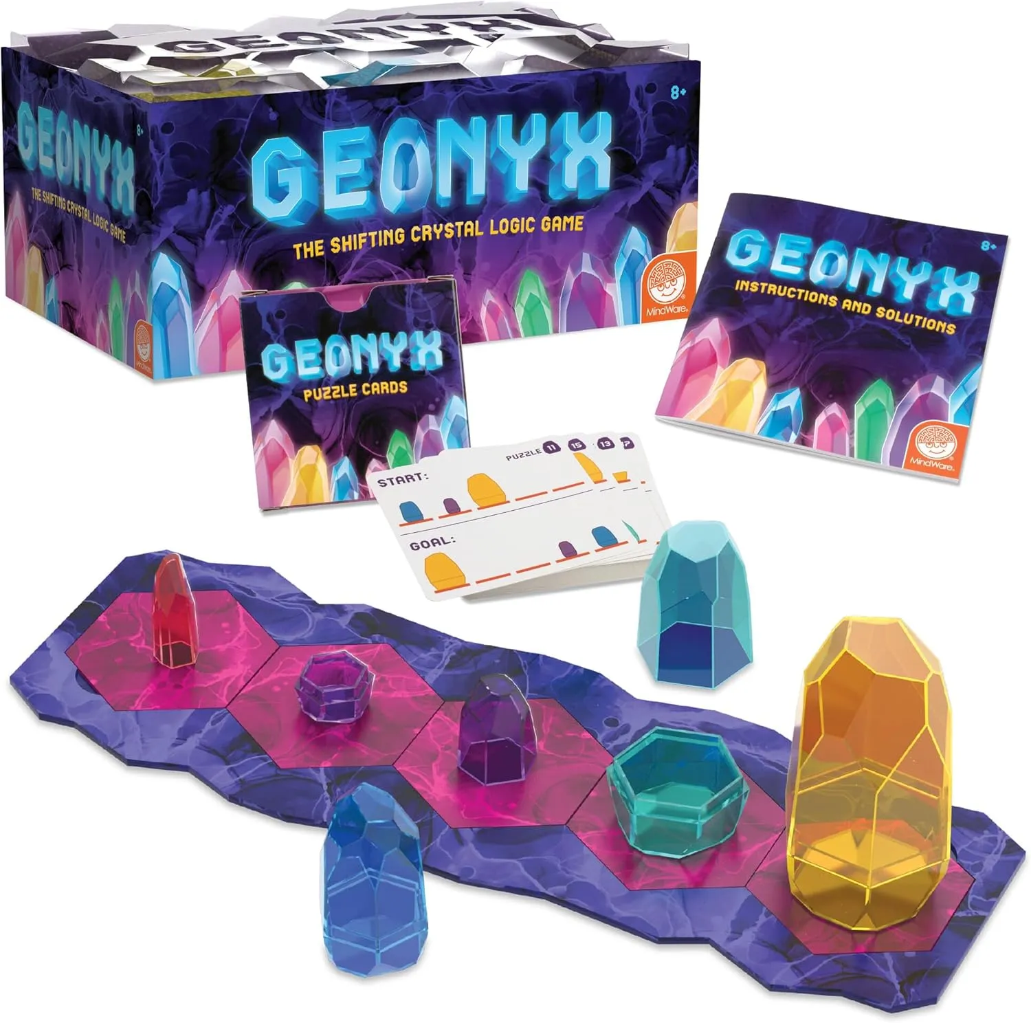 Brain Teaser Puzzle Game for Kids and Adults Ages 8 and Up MindWare Geonyx Single-Player nomadic practically stylish comprehensible adequate Logic Game - 