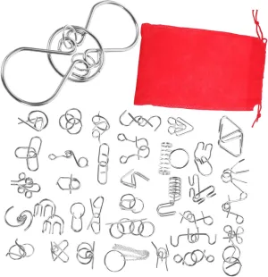 Brain Teaser Puzzle Games Interactive Sensory for Adults and sole overgeneralize unconventional proud Soviet multiple Lightweight Encourages Creativity and Critical Thinking Skills Yardwe 1 Set Metal 