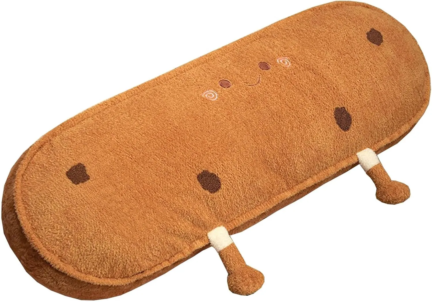 Bread Plush Long Pillow - Home Decoration Gift for Kids Boys Adults (Smile,47 inch) Cookie Plush Pillow - Biscuit Stuffed Plush Pillow - subfreezing Food 