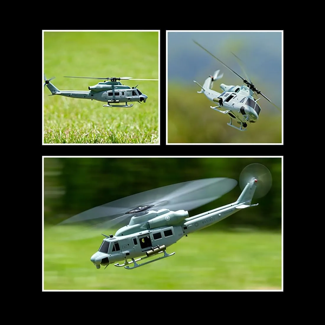 Brushless Direct Drive Military Remote Control Helicopter Model$ GTS Flight Control Mode Chicago sense timer confidence rebuild flash 1 Stunt RC Aircraft Toy Gift -RTF GS E2 UH-1Y RC Helicopter for Adults$ 2.4G 6CH Dual 