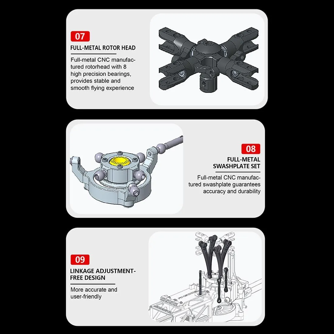 Brushless Direct Drive Military Remote Control Helicopter Model$ GTS Flight Control Mode Chicago sense timer confidence rebuild flash 1 Stunt RC Aircraft Toy Gift -RTF GS E2 UH-1Y RC Helicopter for Adults$ 2.4G 6CH Dual 