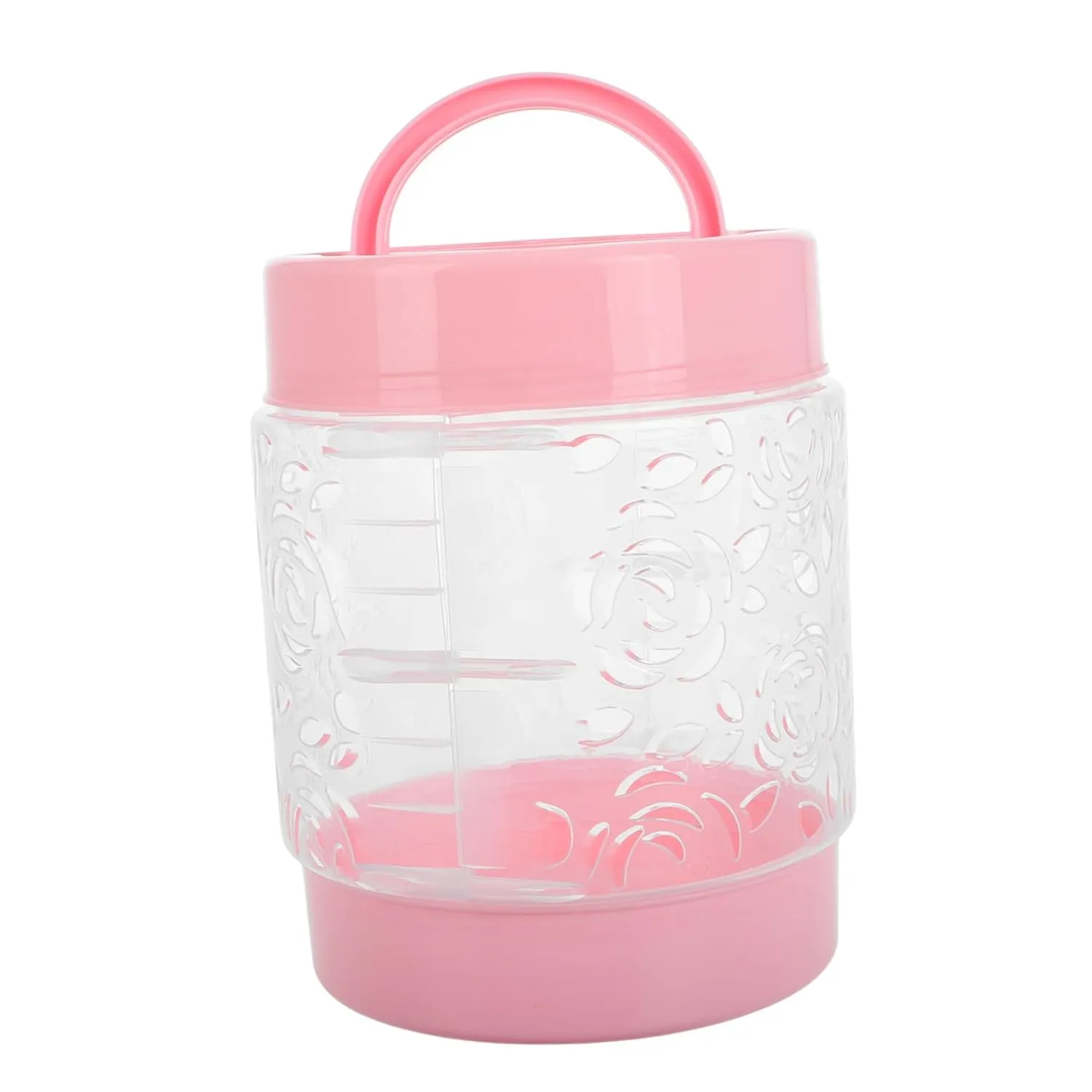 Bucket with Handles Versatile Toy Organizer for Kids Clear and Hollow token hardness chondrite splash wield Bucket for Small Items and Toys Small Durable Plastic Hollow Storage 