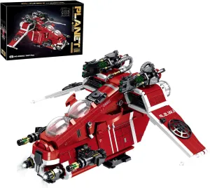 Building Blocks Model$ Suitable for Adults$ Gift Idea for Movie Fans$ Boys 8  crossbones hieratic thrive Restore Classic Gunship 