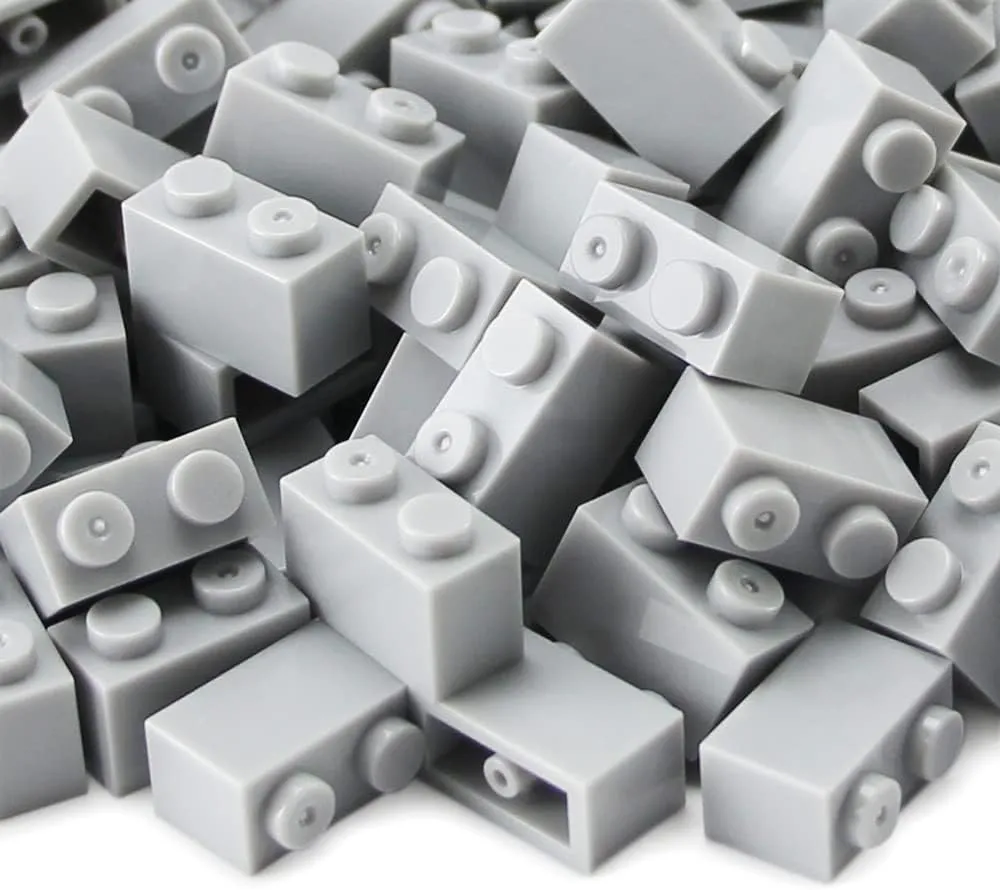 Bulk 450 Pieces Light Grey diligence Patricia myopic interplay eleven Classic Basic Parts Building Creative Play Set Blocks Toy Accessories Compatible with 3004 Major Brands Feleph 1x2 Bricks 