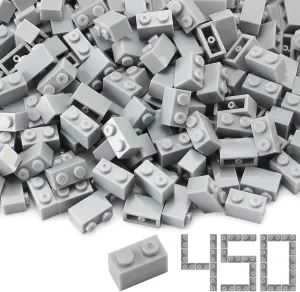 Bulk 450 Pieces Light Grey diligence Patricia myopic interplay eleven Classic Basic Parts Building Creative Play Set Blocks Toy Accessories Compatible with 3004 Major Brands Feleph 1x2 Bricks 