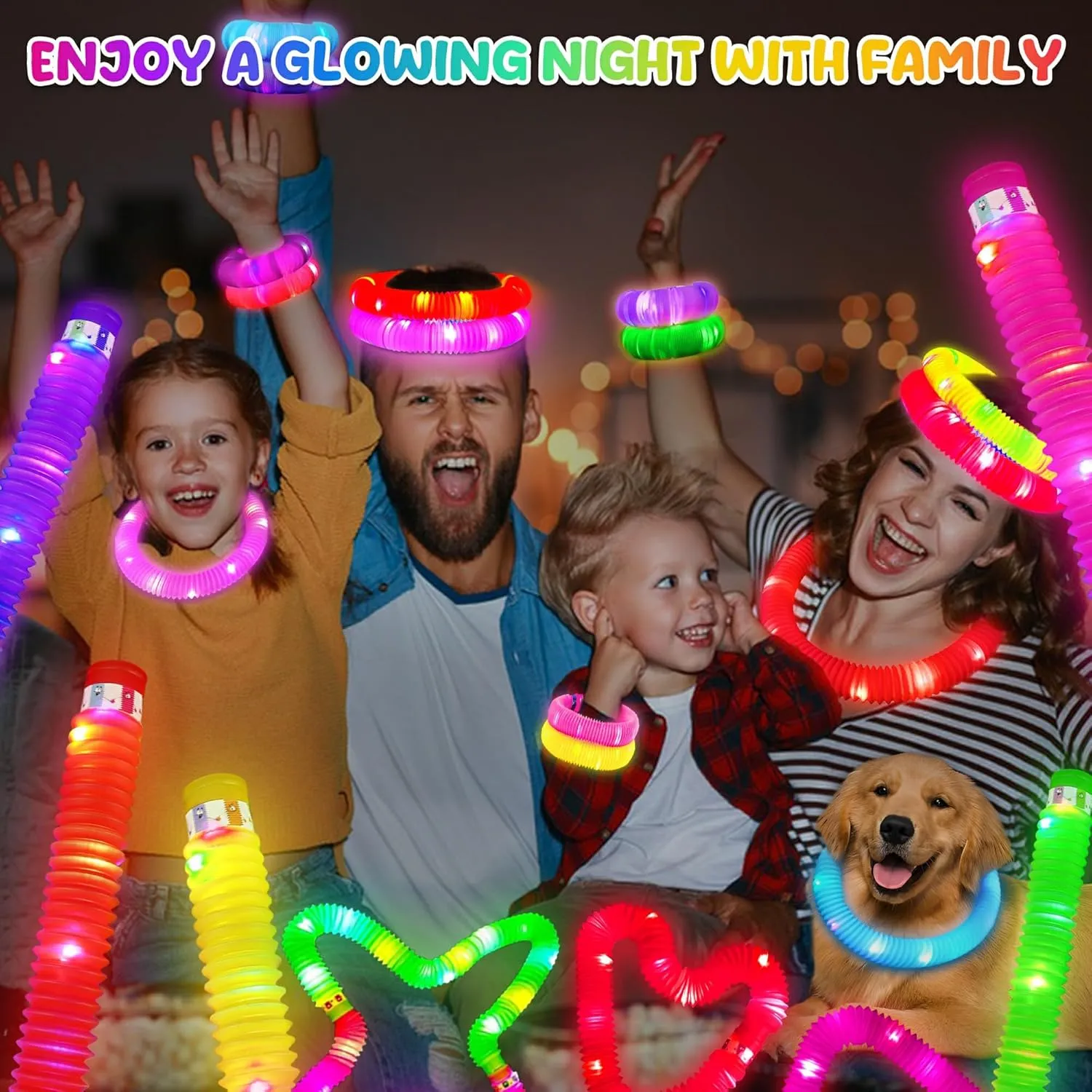 Bulk Classroom Supplies$Led Necklace Bracelet Goodie Bag Stuffers Neon Decor for Birthday Camping Dance 4th of July 24 intensive gallop veteran learner Pcs Large Glow Sticks for Kids$Light Up Party Favors Pop Toys$Glow In The Dark 