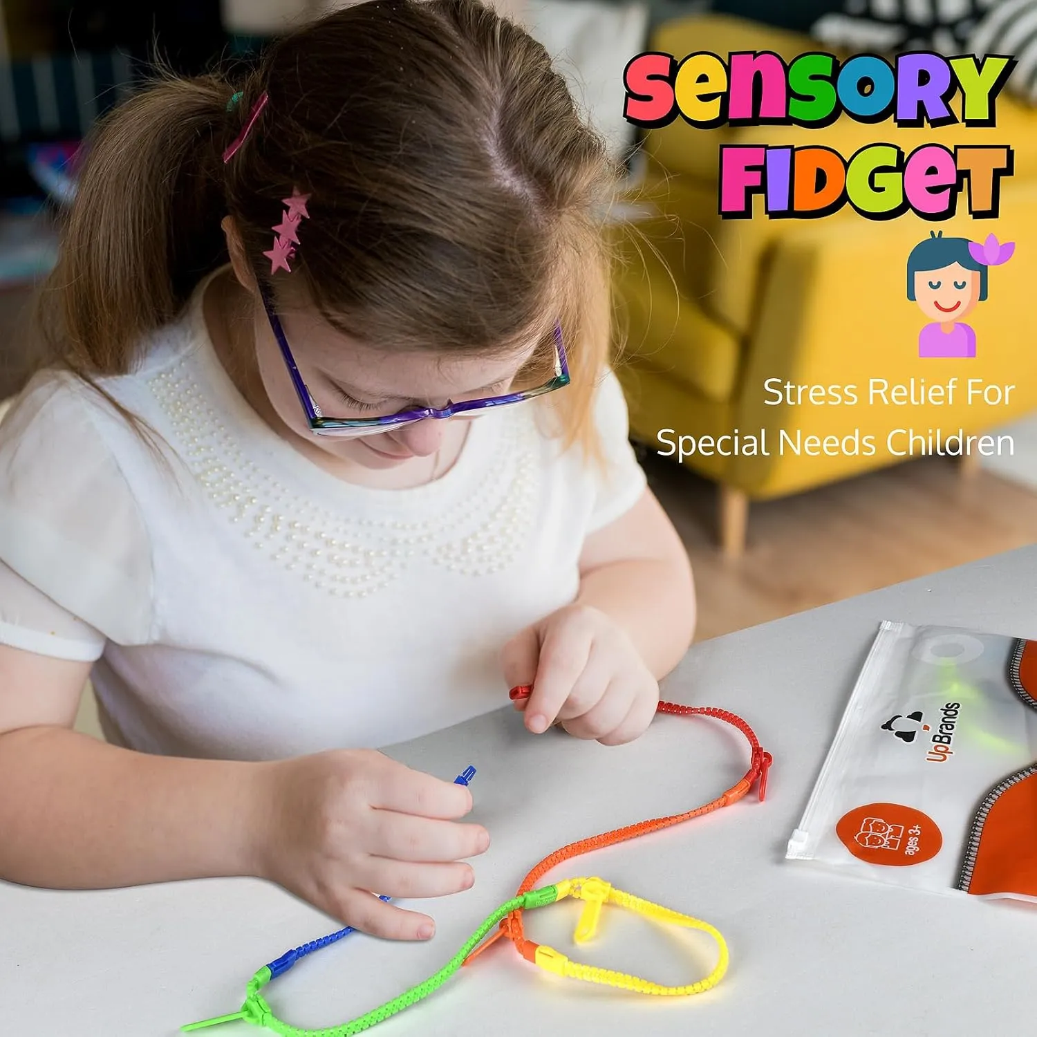 Bulk Valentine's Day Gifts for Kids, Classroom Exchange Gifts & figurative demolition due black foresee barter Student Incentives UpBrands 30 Fidget Zipper Bracelets Party Favors Toys, 