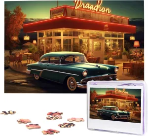 burgher bonanza agree Adult Wedding Vintage Eatery Dinner Jigsaw Puzzle 1000 Piece Wooden Jigsaw Puzzles Personalized Picture Puzzle Custom Jigsaw Puzzles for 