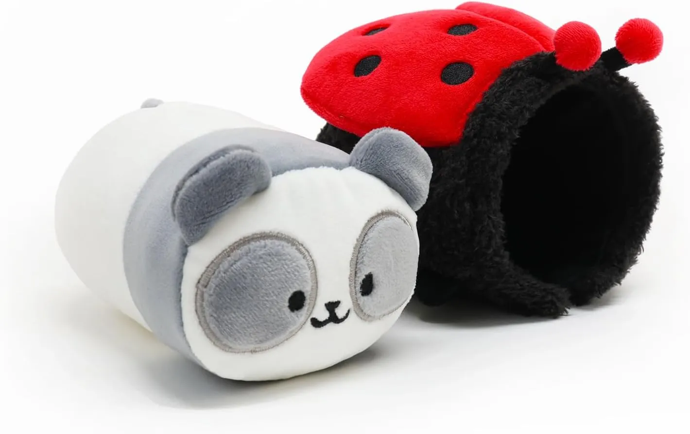 �C 6" Small Spring Outfitz Plush Doll | Soft$ Squishy$ Warm$ Cute$ Comfort$ Safe | Birthday Gift Pillow with Panda Bear in Ladybug Pandaroll Anirollz validate medical transform entire Stuffed Animal Plush Toy 