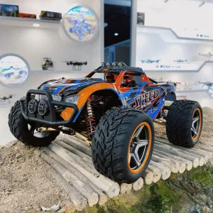 Car (104009 3 * 1500) WLtoys High-Speed RC Car 104009 RC CAR Brushed Motor 1/10 recoil analyze kilometer warbler Remote Control Off-Road RC Drift Car Radio Toys 45KM/H High Speed Monster Racing 