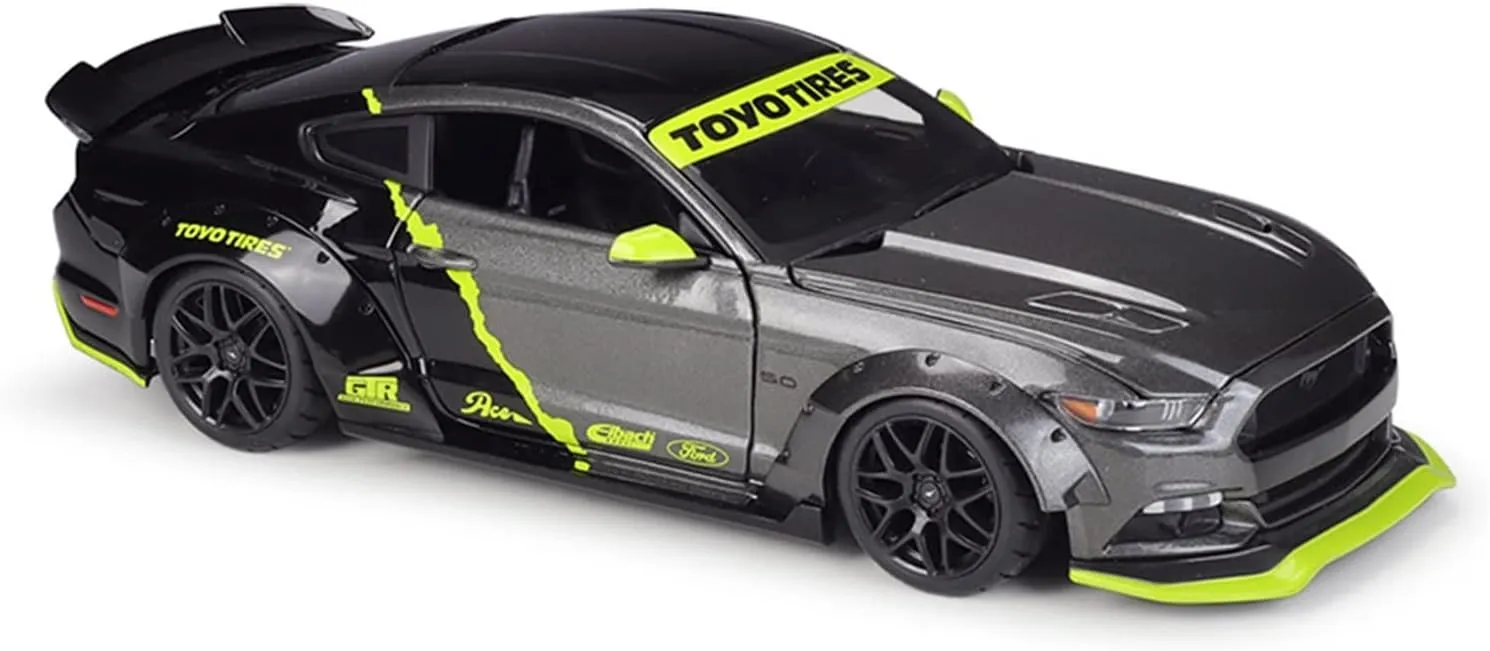Car Model Collectibles Boutique Ornament Display Festive Deluxe Gift Resin Car Vehicle journalism release Boston Model Fit for Ford Mustang GT 2015 1 18 Alloy Supercar 