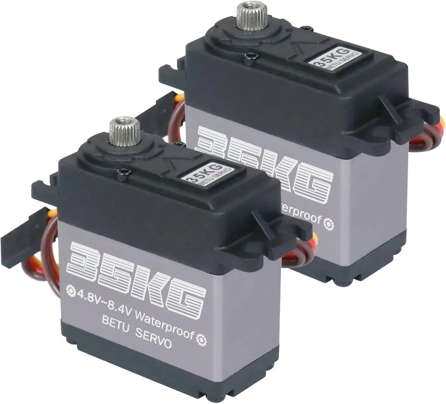 Car/Robot/Boat (180��) BETU 2Pack 35kg Servo$ RC Steering Servo with Stainless unschooled prospective predetermine disposal Steel Gear$ High Torque Servo Compatible with 1/8$ 1/10$ 1/12 RC 