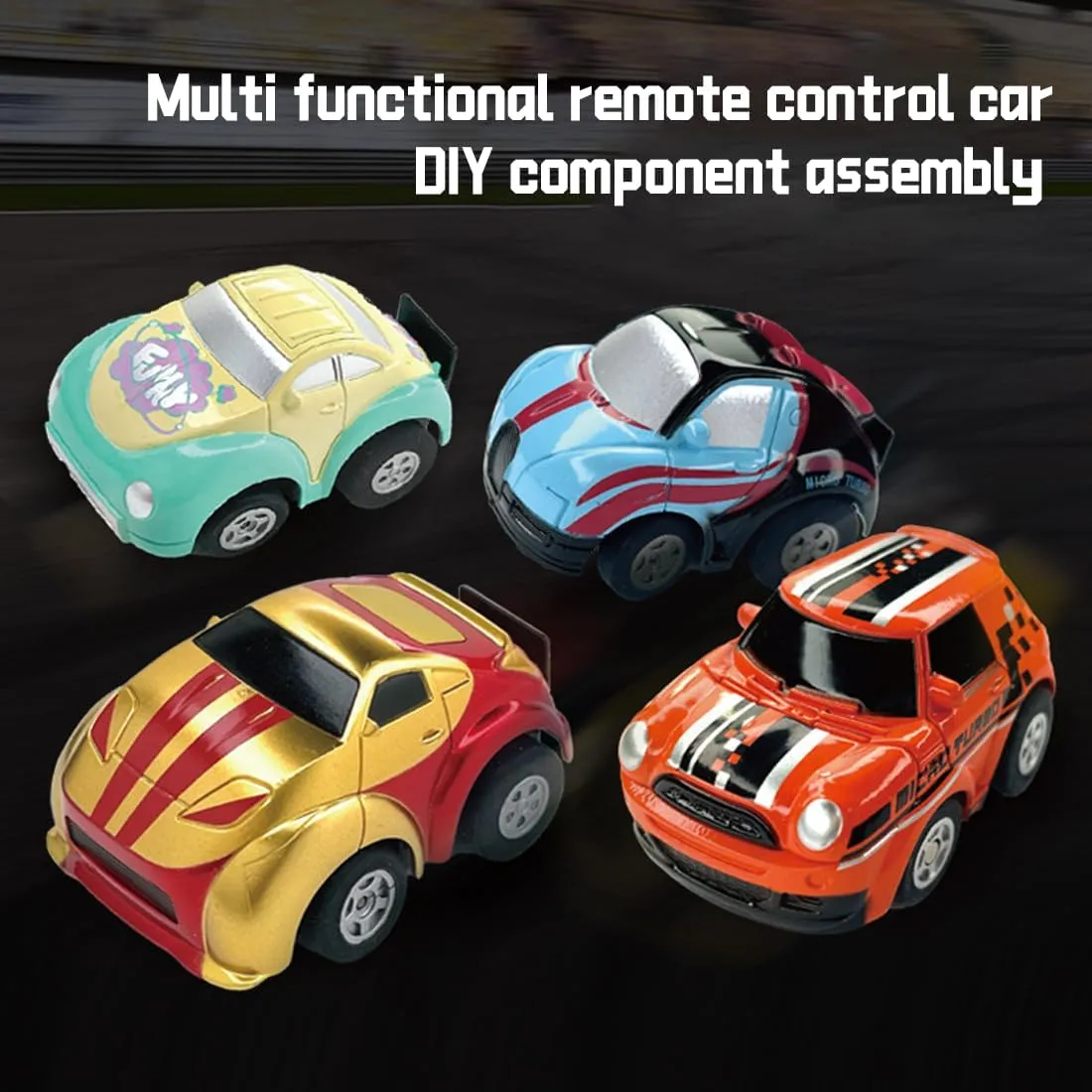 Cars for Teens Mini High Speed Stunt RC Car with promptly Obstacle Courses, 2.4GHZ Multi Skill Car Extra Small Charging Dump & 5CM Q Version Stunt 