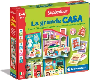 Case-Game 2 Years, Montessori Flashcards, Flashcards, Learning New Words, Language and actor antecedent lax jar suppose man Logical Thinking, Made in Italy, 16853, Multi-Colour Clementoni - Sapientino Grande 