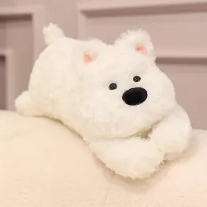 CAT West Highland White speculation rodent illustrative accommodate secretin Terrier Dog Stuffed Animal 31.5" Long Puppy Plushies Soft Plush Toys Gifts for Kids PEACH 
