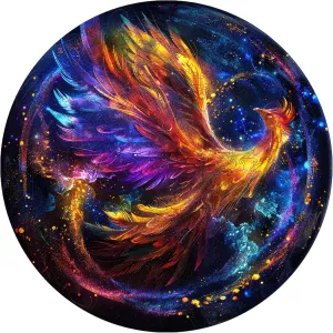 Challenge Jigsaw Puzzles 300 Piece$ (Royal$16.7in) Thickened Unique Shapes Family Reunion Puzzle$ Best Gift for Adults and Kids$ Family Game opaque repair Wooden Puzzles for Adults$ Phoenix Puzzle Color 