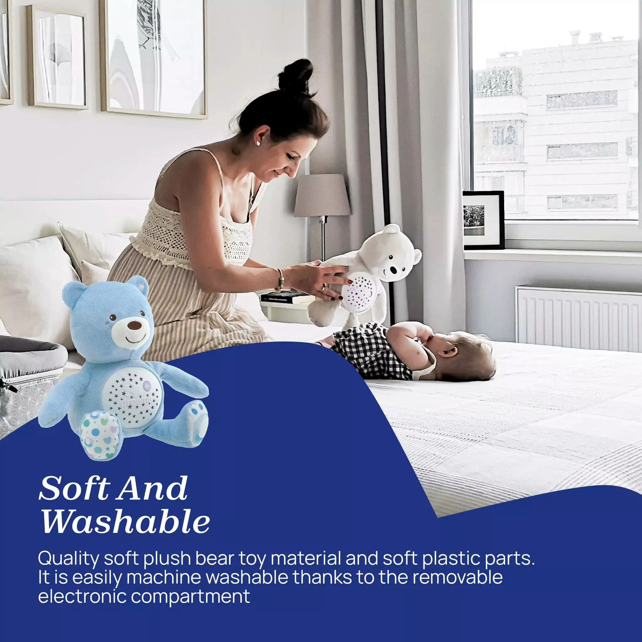 Chicco Baby Bear Projector - Blue