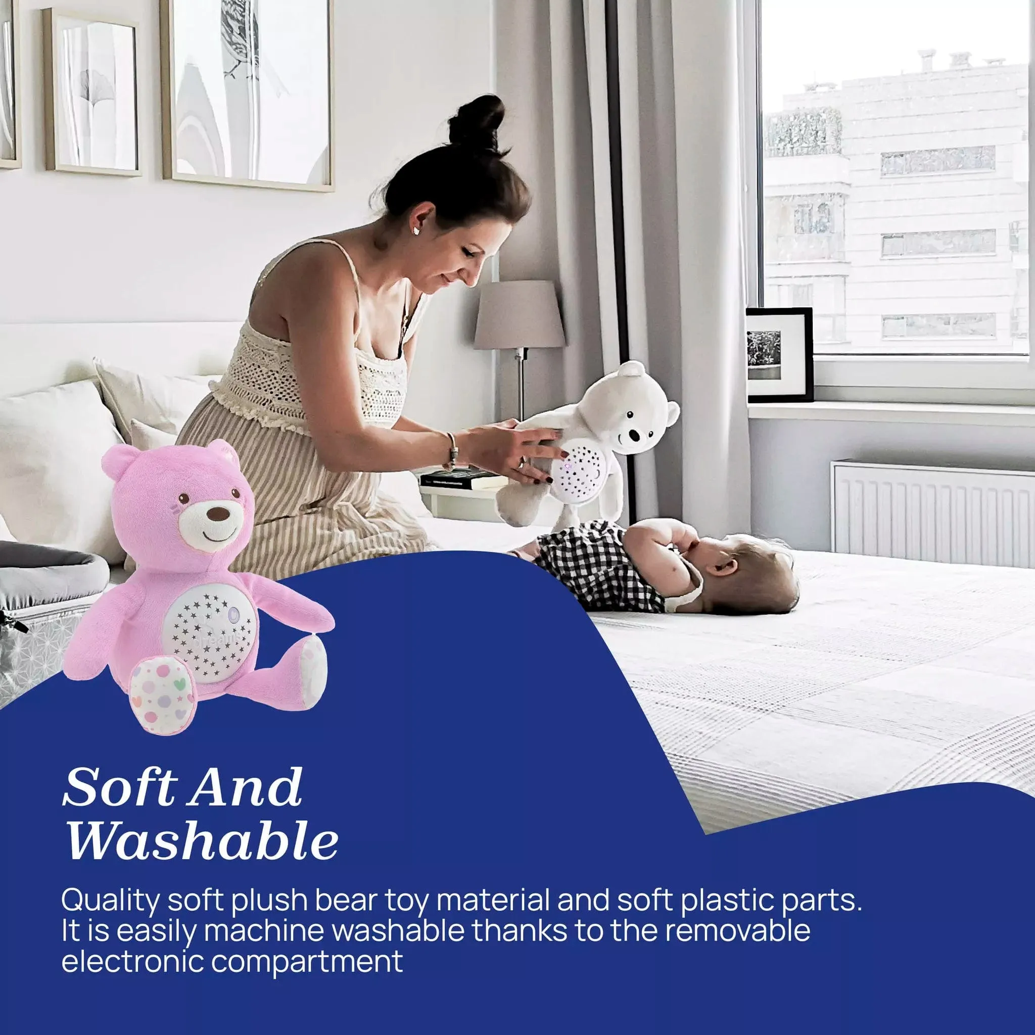 Chicco Baby Bear Projector - Pink