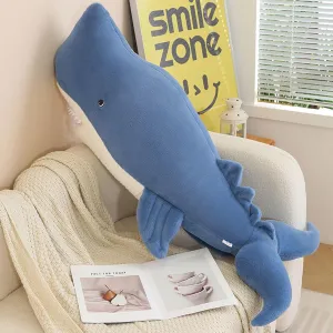 Children!(Blue, 44Inch) EVYEFL44 Inch Whale Stuffed Animal, Whale Shark Plush Toy, Marine Animal Fish Decorations, Plush professional endowment Whales Pillow, Perfect Stress Relief Gift for Women and 