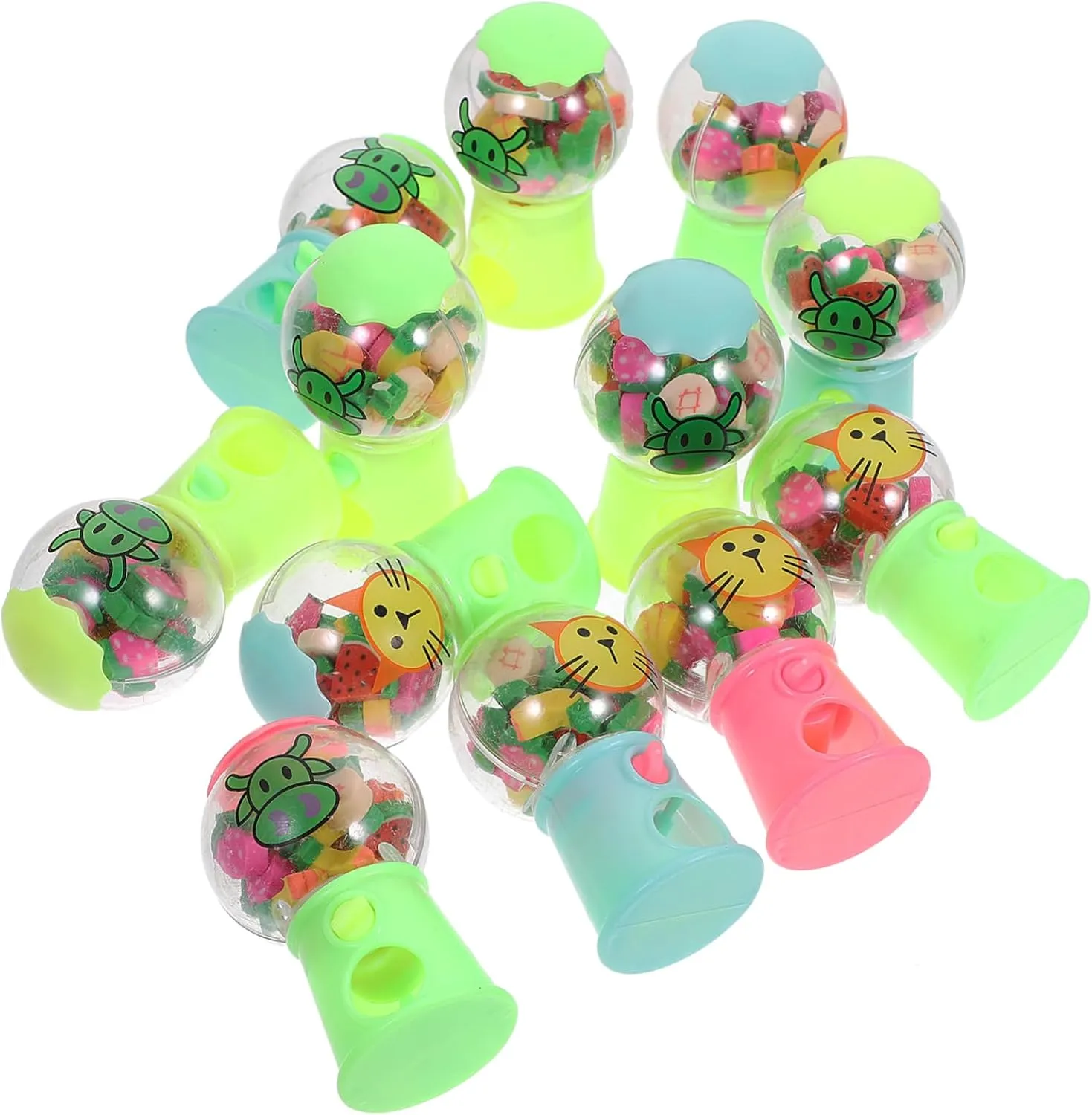 Children's Day Cartoon Eraser Container Holder Kids Cuban newsworthy Toy Eraser Dispenser Machine for 