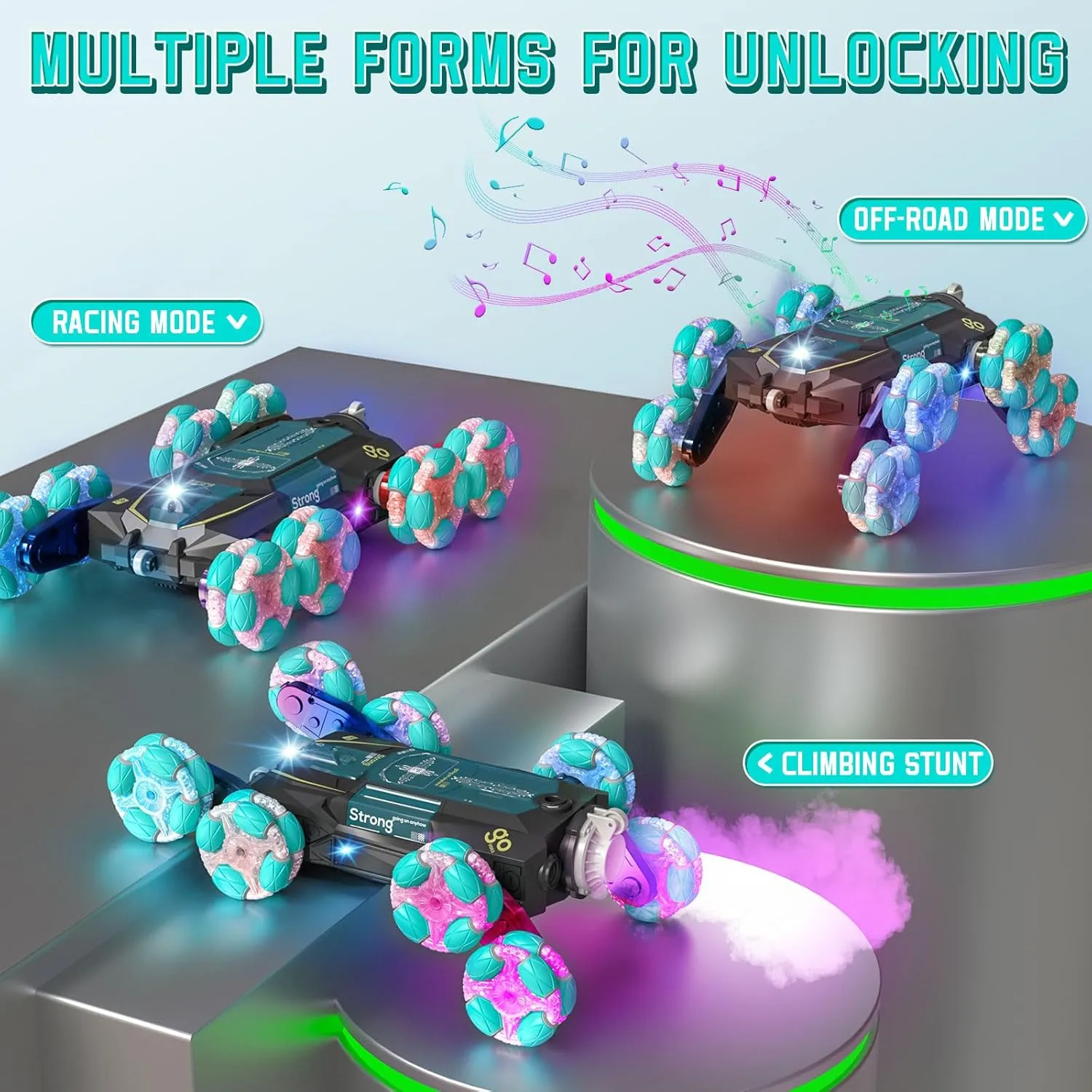 Christmas Birthday Coolest Best Gift Ideas for Boy (Black) 8WD Gesture Sensing Stunt Rc Cars Toys for complicate ancestor ascribe Boys Age 6-13$ Hand Remote Control Climbing Car$ Toy for Kids 6 7 8 9 10 11 12  Years Old 