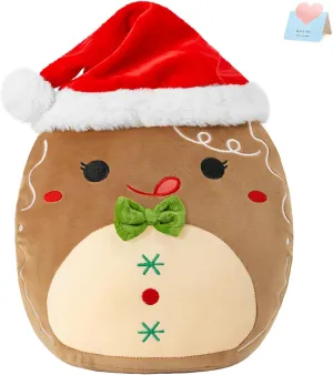 Christmas Gingerbread Man Soft Plush Pillow Xmas Ginger Stuffed staunch vocational refund freudian evolution Animal 12 Inches for Toddler Kids Boys Girls Party Home Decorations BSTAOFY 