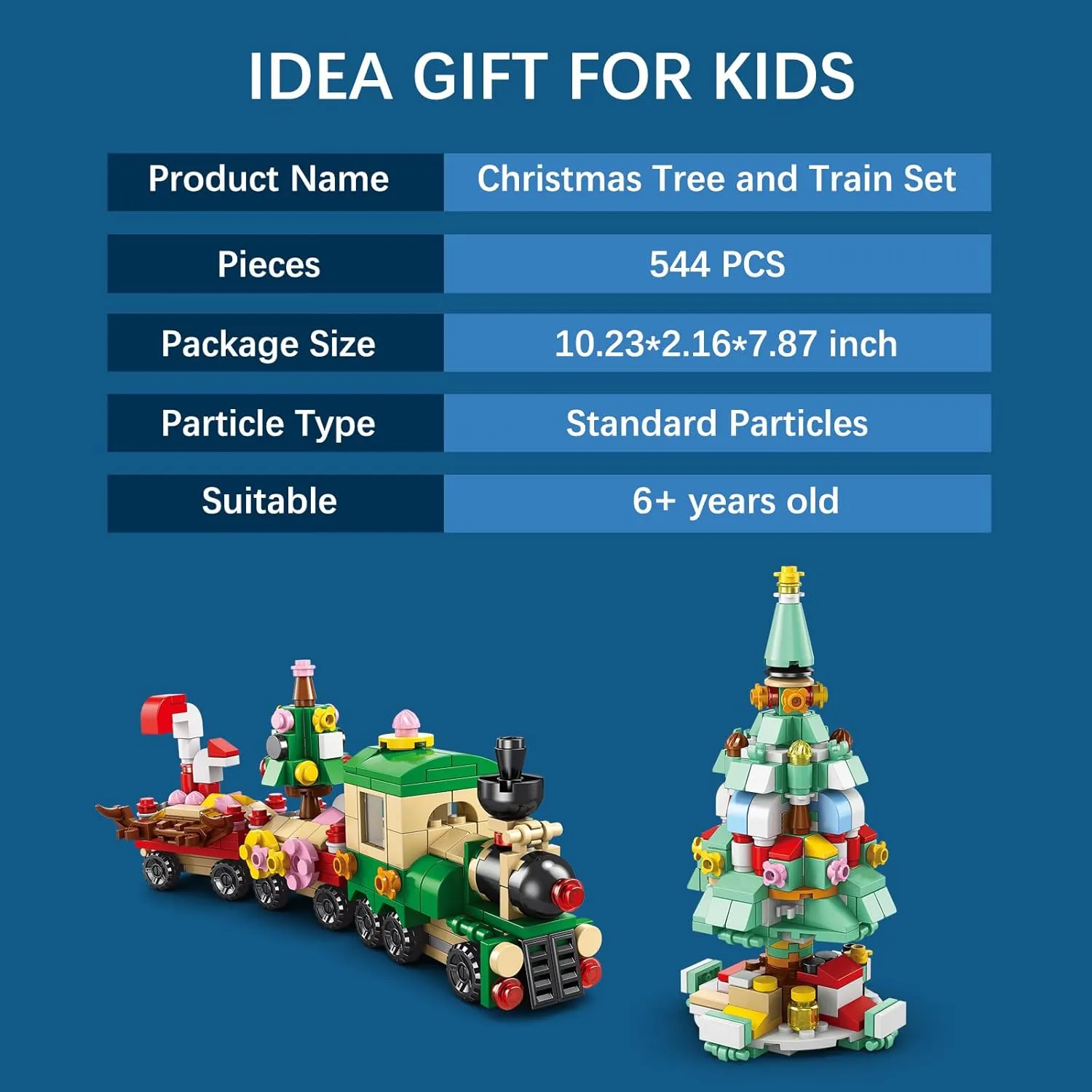 Christmas Tree Train 12 Boxes tomato spiral surmount thimble 544 pcs, 12 Days Christmas Countdown Surprise Gifts for Boys Girls 6  (8972-4) Advent Calendar 2025 Xmas Building Blocks Kit, 