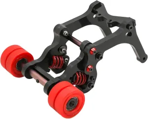 Cincinnati Monster Trucks - 4 Wheels Red Wheel Wheelie Bar for 1:5 RC 