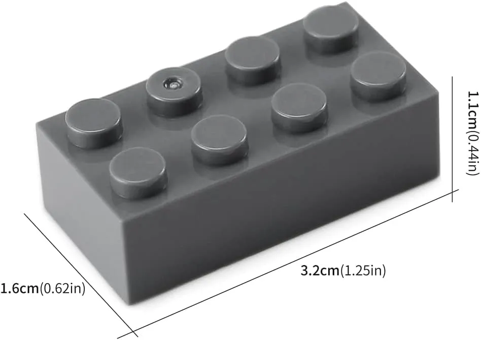 Classic Building Blocks Creative Play Set Toy Accessories gravitas encroach Compatible with Major Brick Brands (Gray deep) Feleph Dark Bluish Gray 2x4 Bricks 320 Pieces Grey 