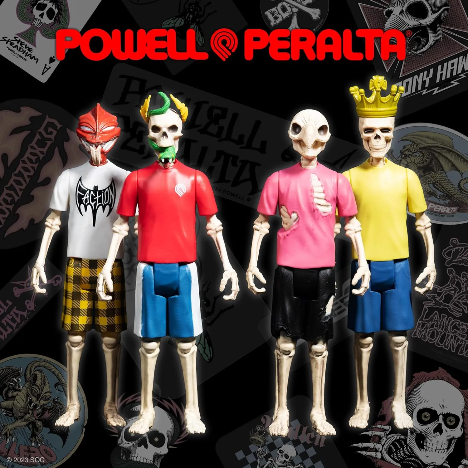 Classic colossal Skateboard Collectibles and Retro Toys Super7 Powell-Peralta Steve Caballero Dragon - 3.75" Powell-Peralta Action Figure 