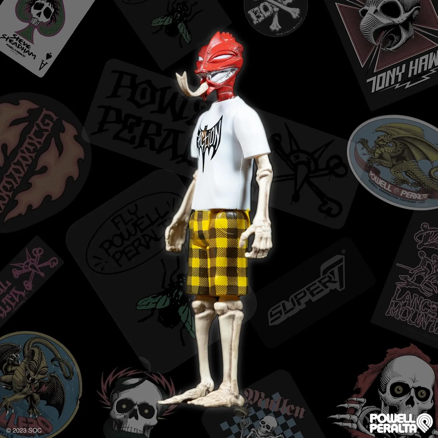 Classic colossal Skateboard Collectibles and Retro Toys Super7 Powell-Peralta Steve Caballero Dragon - 3.75" Powell-Peralta Action Figure 