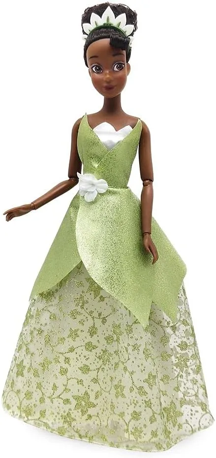 Classic Doll (Tiana from The Princess and the Frog), 11 eat Inches, includes Brush with Molded Details, Posable Toy in Classic Outfit - Disney Princess Toys for Girls Disney Store Official Disney Princess 