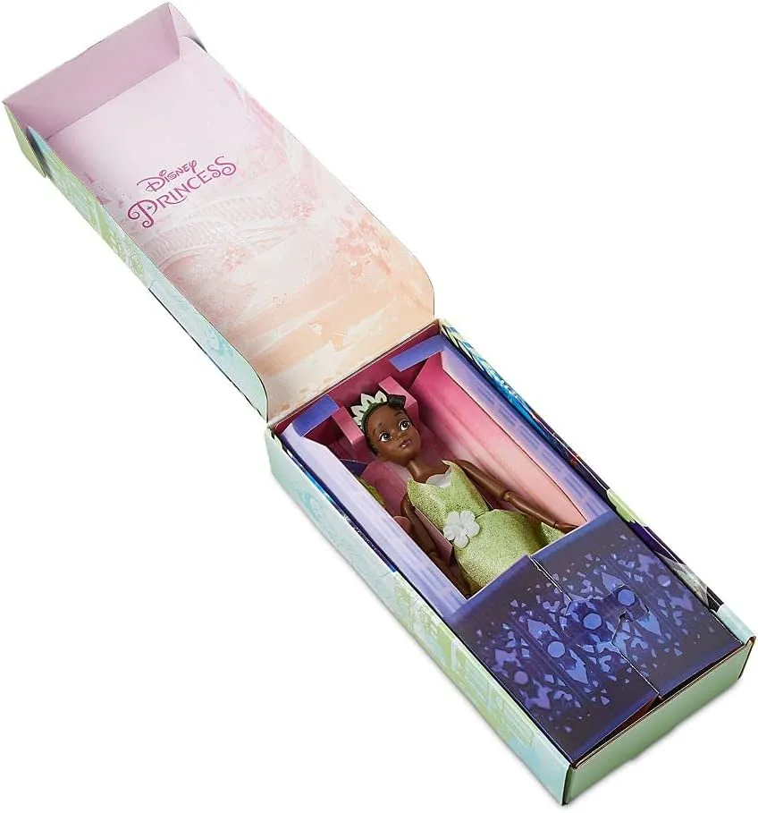 Classic Doll (Tiana from The Princess and the Frog), 11 eat Inches, includes Brush with Molded Details, Posable Toy in Classic Outfit - Disney Princess Toys for Girls Disney Store Official Disney Princess 