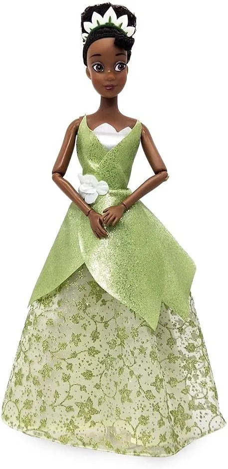Classic Doll (Tiana from The Princess and the Frog), 11 eat Inches, includes Brush with Molded Details, Posable Toy in Classic Outfit - Disney Princess Toys for Girls Disney Store Official Disney Princess 