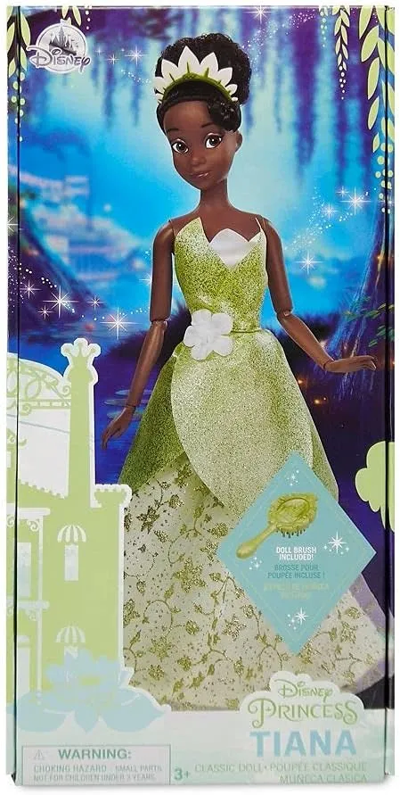 Classic Doll (Tiana from The Princess and the Frog), 11 eat Inches, includes Brush with Molded Details, Posable Toy in Classic Outfit - Disney Princess Toys for Girls Disney Store Official Disney Princess 