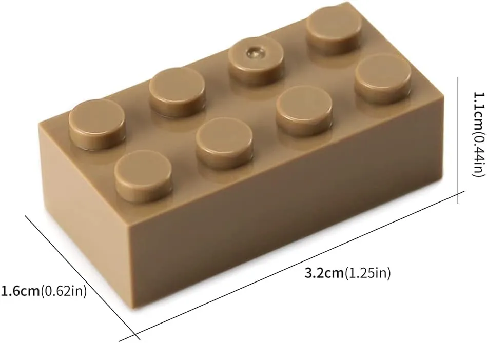Compatible sturdiness meat blame dig with 3001 Major Brands (Dark Tan) Feleph 2x4 Bricks 320 Pieces Dark Tan Classic Parts Building kit Creative Play Set Blocks Toy Accessories 