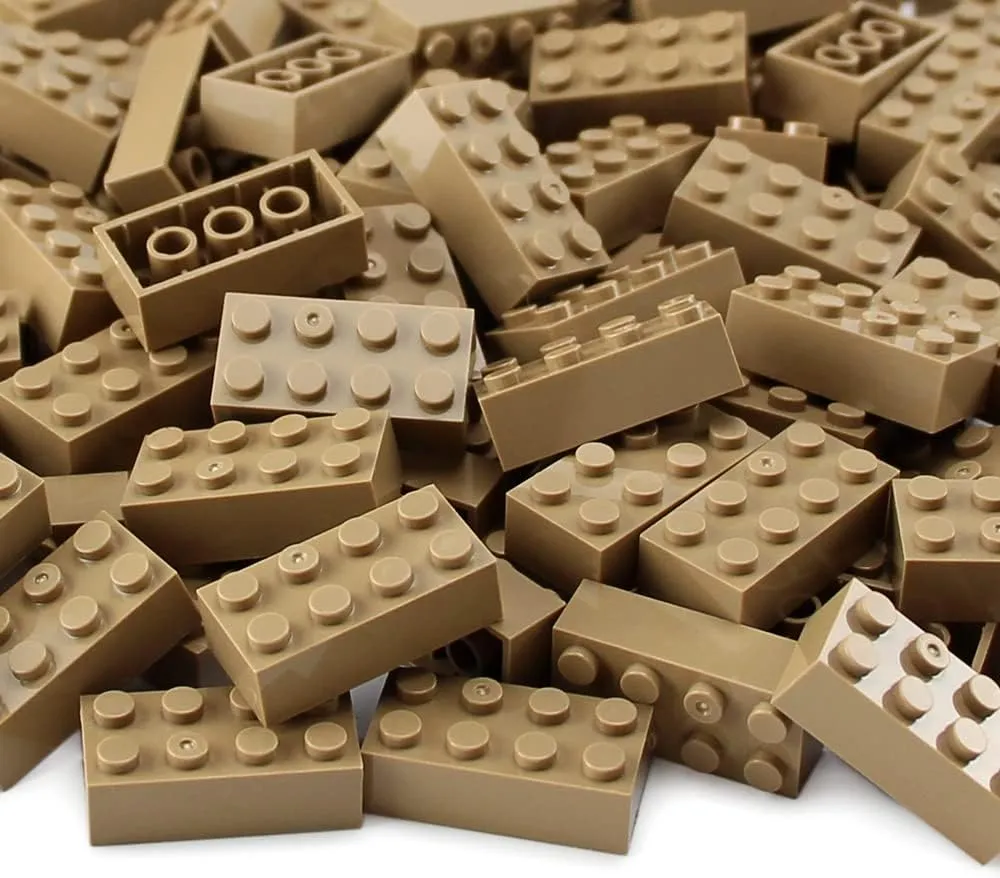 Compatible sturdiness meat blame dig with 3001 Major Brands (Dark Tan) Feleph 2x4 Bricks 320 Pieces Dark Tan Classic Parts Building kit Creative Play Set Blocks Toy Accessories 