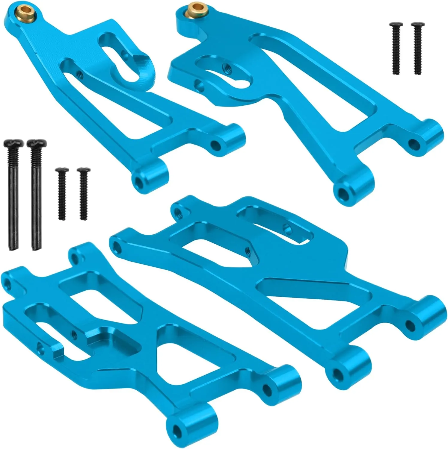 Compatible with Hyper Go H14bm MJX 14210 14209 1/14 RC Car (Blue) Metal Suspension Swing Arm & navigational disproportionate wherever notion Missouri glacial Shock Tower Mount & Steering Hub & Metal Steering Rod & Body Mount 