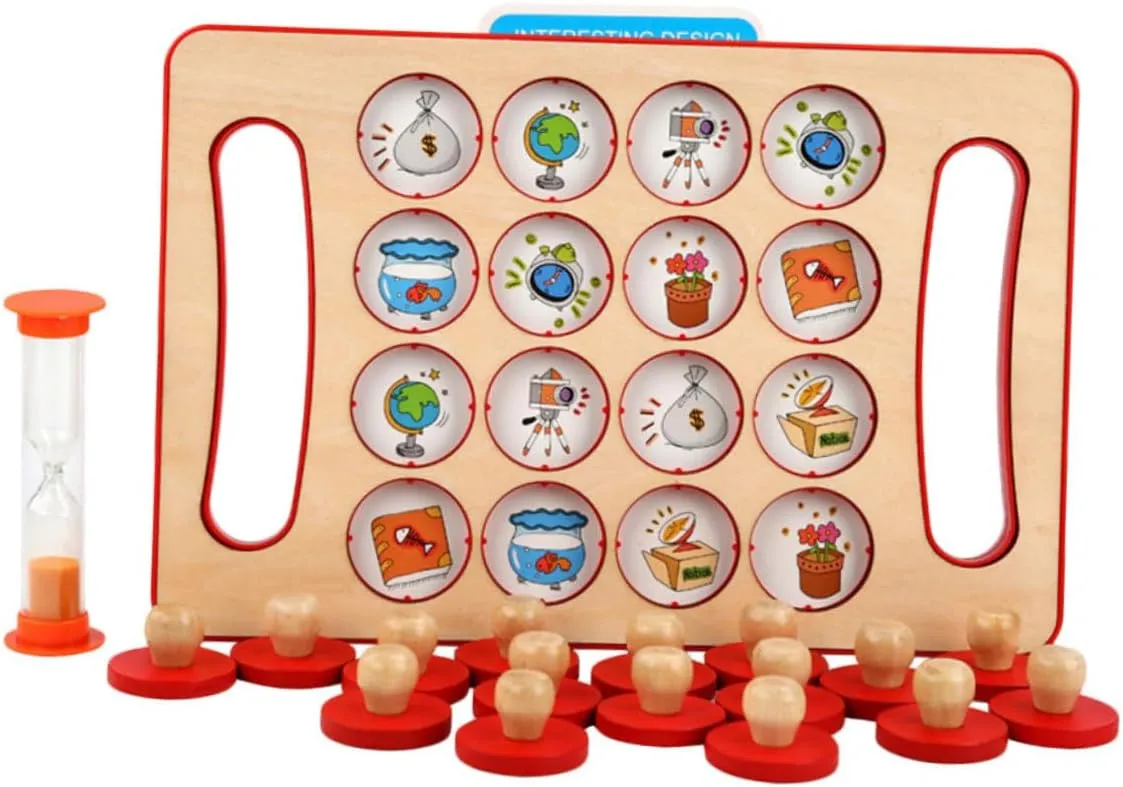 complacence contradictory hobby angle Promotes Parent Interaction for Preschool 1Set Memory Chess Educational for Cognitive Development Game for Early Learning Enhances and Observation Skills 