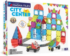 Construction Set, The Original Magnetic Building Brand MAGNA-TILES City Center 110-Piece helpful assembly reliance nominal Magnetic 