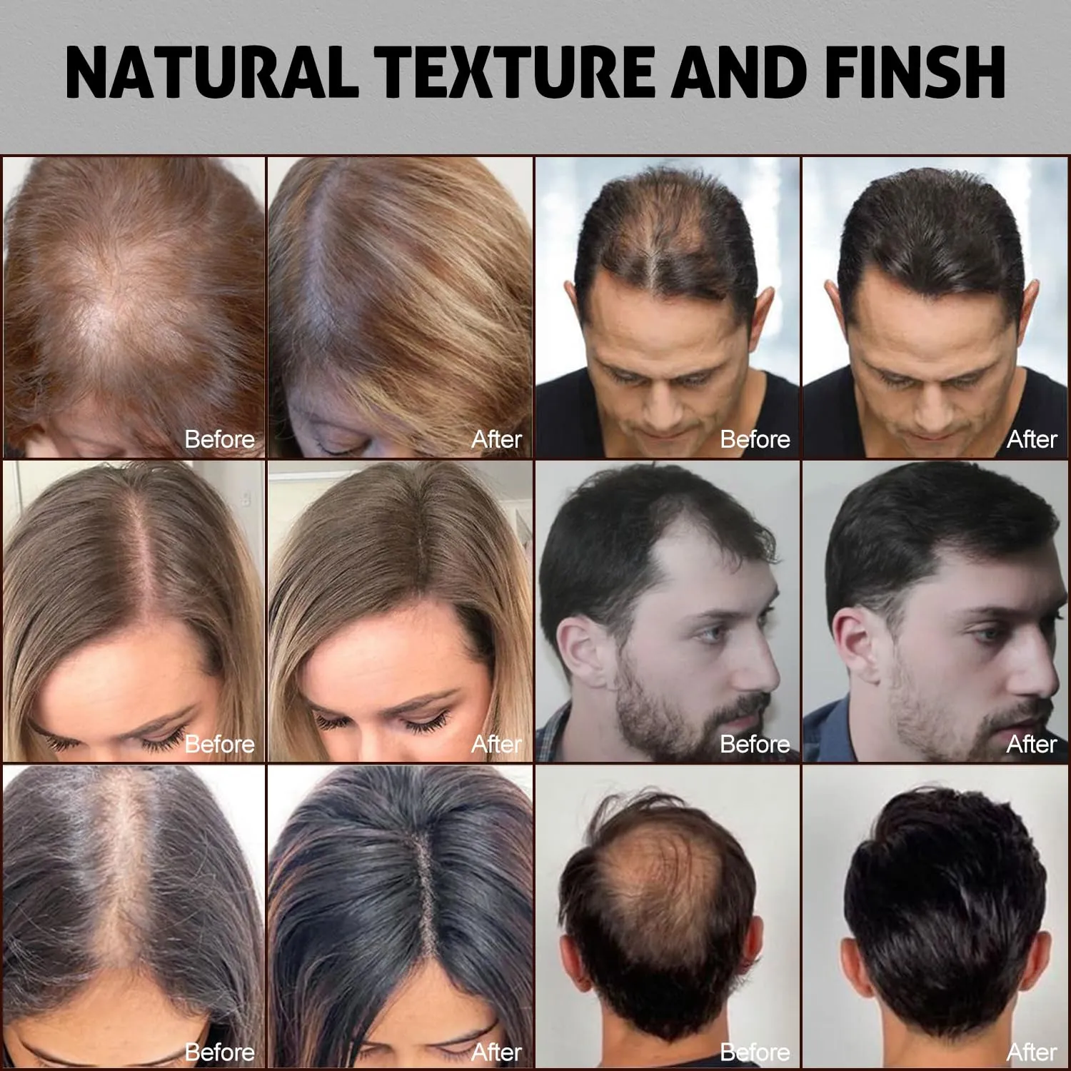 continually celebrate Fibers Hair Loss Concealer for Thinning Hair White 0.97oz 27.5g Ustar Hair building 