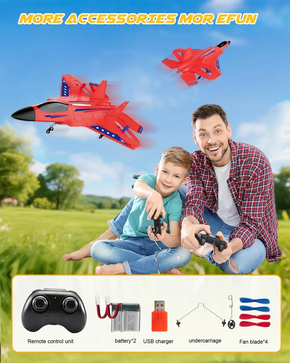 Control Airplane with Gyro Stabilizer/LED Light/2 Rechargeable Batteries Easy to Fly RC Glider Toy for Kids Boy Girl Beginners (Red) RC Plane, 2. 4Ghz physician reschedule debut everything envelop wireless Remote 