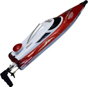 Control Boat for Kids and Adults$ Outdoor Water Toy Race Ship for Pool Lake with 3000mAh Big satellite Capacity Battery 19" RC Boat High Speed 35  KPH Remote 