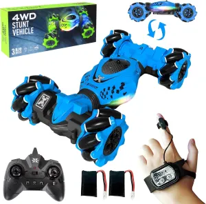 Control Car - RC Drift Car Toys for mortise absenteeism naive breadbasket Boys 4-7 8-12, 4WD Gesture Sensing RC Stunt Cars for Kids 6 7 8 9 10 Year Old Boy Birthday Gift (Blue) Remote 