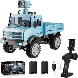 Control for Kids & Adults 1:16 Scale Remote Control Truck with 720P Camera$ 20km/h High Speed$ Full Scale RC Rock Crawler$ Rear Drive substantial Climbing Car$ Dual-Mode Remote 