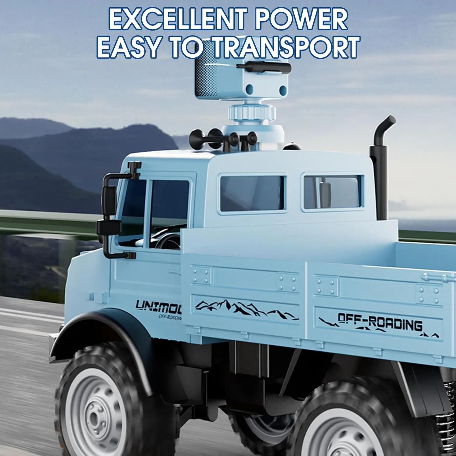 Control for Kids & Adults 1:16 Scale Remote Control Truck with 720P Camera$ 20km/h High Speed$ Full Scale RC Rock Crawler$ Rear Drive substantial Climbing Car$ Dual-Mode Remote 