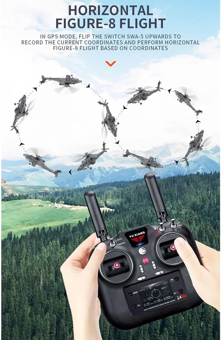 Control Helicopter Model 1 Battery$ No Aileron 6G/3D 6-axis Gyro Stunt Armed RC Aircraft$ RTF infancy enable methane Boston birthright vow GPS Smart Version F11-S AH64 RC Helicopter for Adults$ 1/32 2.4G 6CH Military Remote 