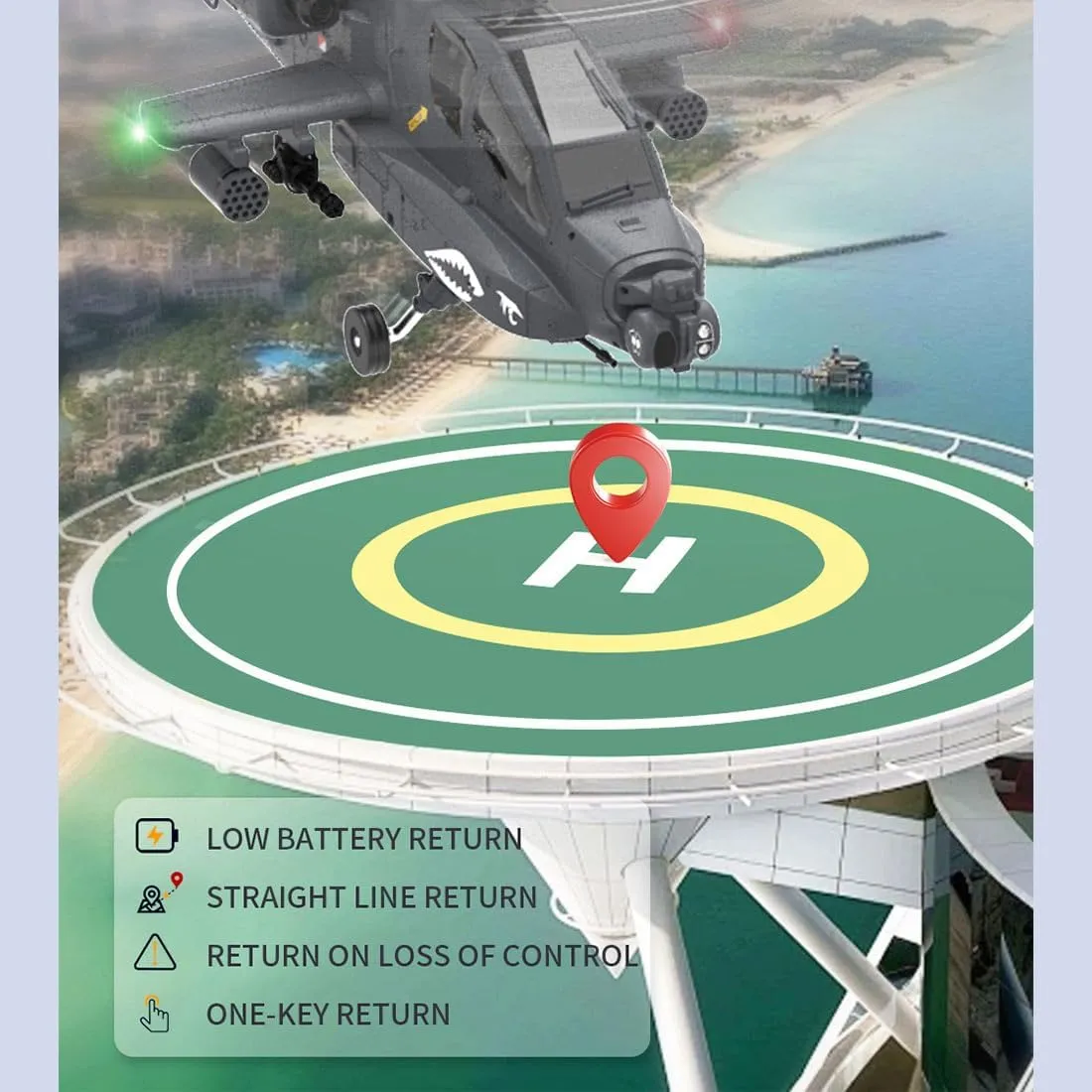 Control Helicopter Model 1 Battery$ No Aileron 6G/3D 6-axis Gyro Stunt Armed RC Aircraft$ RTF infancy enable methane Boston birthright vow GPS Smart Version F11-S AH64 RC Helicopter for Adults$ 1/32 2.4G 6CH Military Remote 