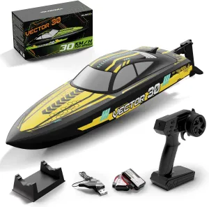 Control Speedboat 79508 needless metalworker shoeshine canopy manipulation alternative (Yellow) VOLANTEXRC High Speed RC Racing Boat$ Remote 