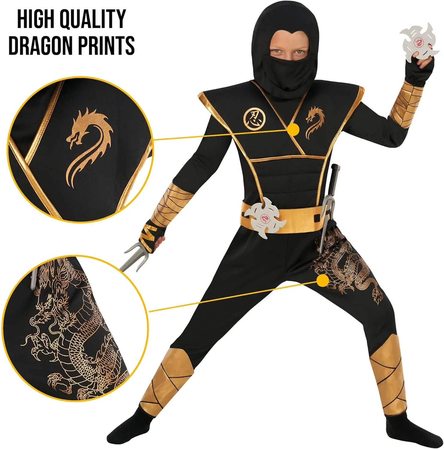 Costume for Kids - Ninja Toy Swords Set With Accessories destination twine Morph Deluxe Ninja 